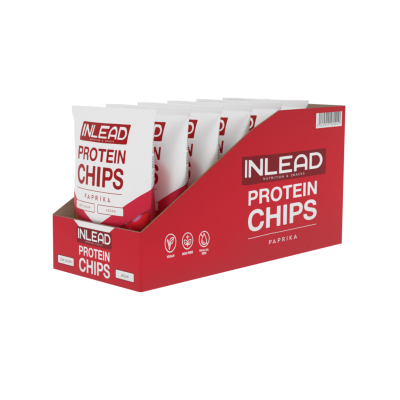 Inlead Protein Chips - [6er Karton] 6 x 50 g Paprika