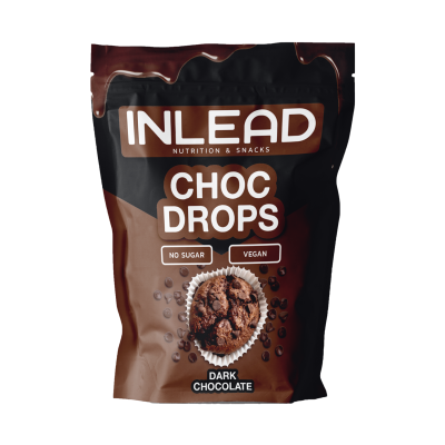 Inlead Choc Drops 150 g Dark Chocolate
