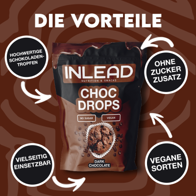 Inlead Choc Drops 150 g Milk Chocolate