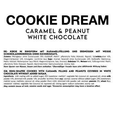Inlead Cookie Dream Caramel & Peanut 125 g-White Choc