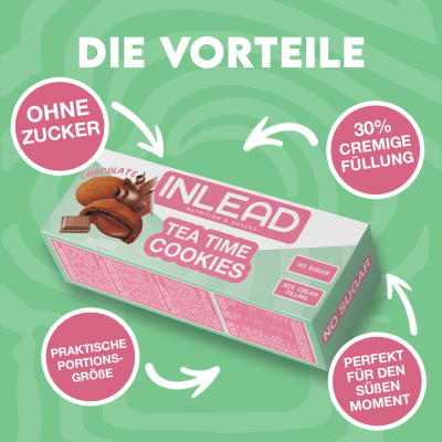 Inlead Tea Time Cookies 150 g Chocolate