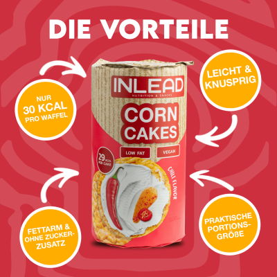 Inlead Corn Cakes 120g Cheddar Flavor