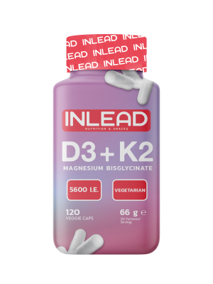 Inlead Vitamin D3 + K2 + Magnesium 120 Caps